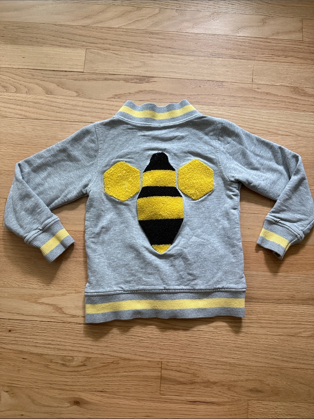 Monica + Andy organic cotton bumble bee bomber Jacket - 5T